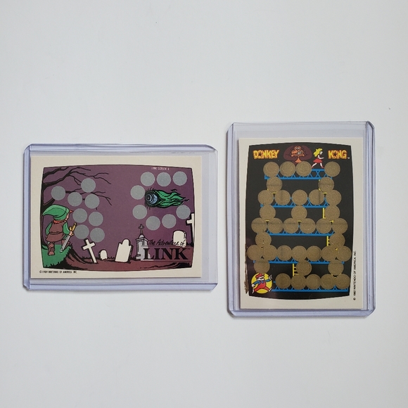 Topps Nintendo Scratch-Off Game Cards Zelda Screen 4/10 Donkey Kong 1989 Vintage - Picture 12 of 12